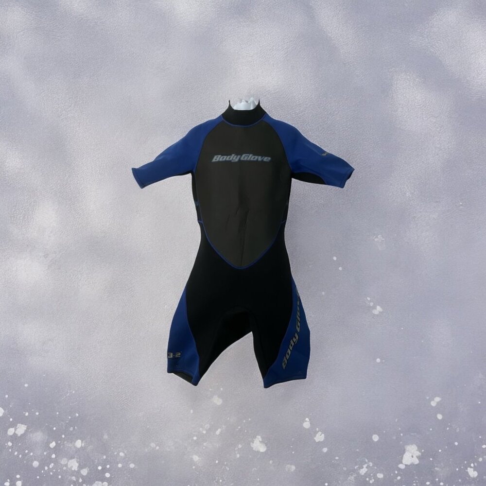 Body Glove Mens Shorty wetsuit Sonic Metalite Hyperstretch  3/2mm Back Zipper